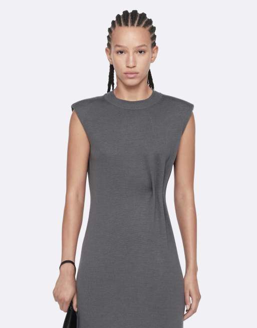 AllSaints robe Kayla en mérinos bleu ardoise, 4 de 6