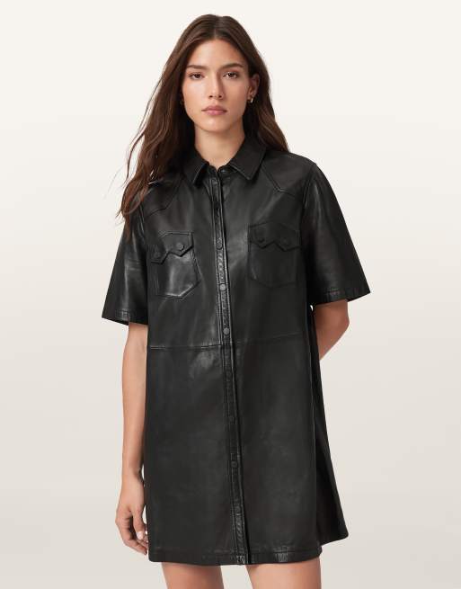 AllSaints – Rock – Kleid in Schwarz