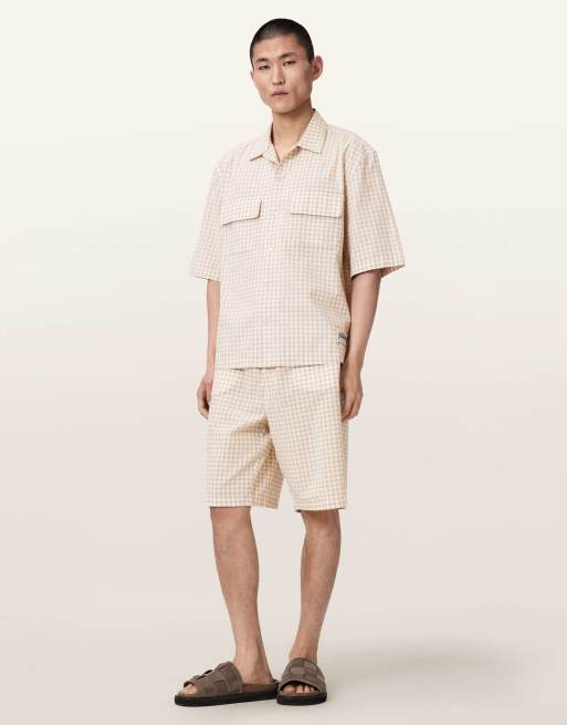 AllSaints - Rockland - Chemise à manches courtes - Jaune désert, 5 de 7