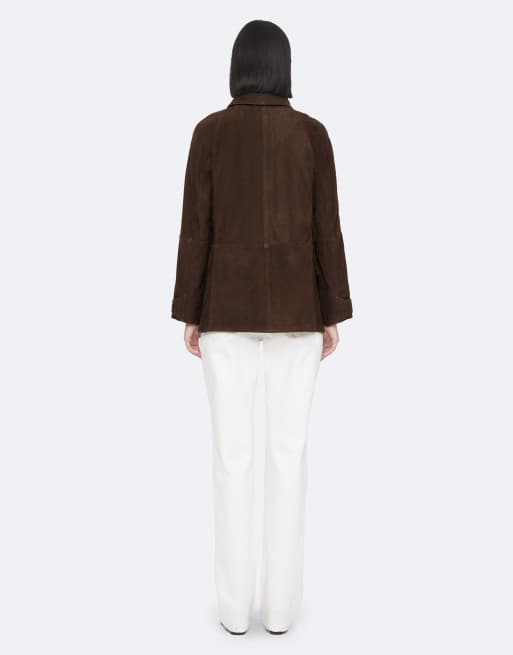 AllSaints Roiya veste marron fango, 4 de 7