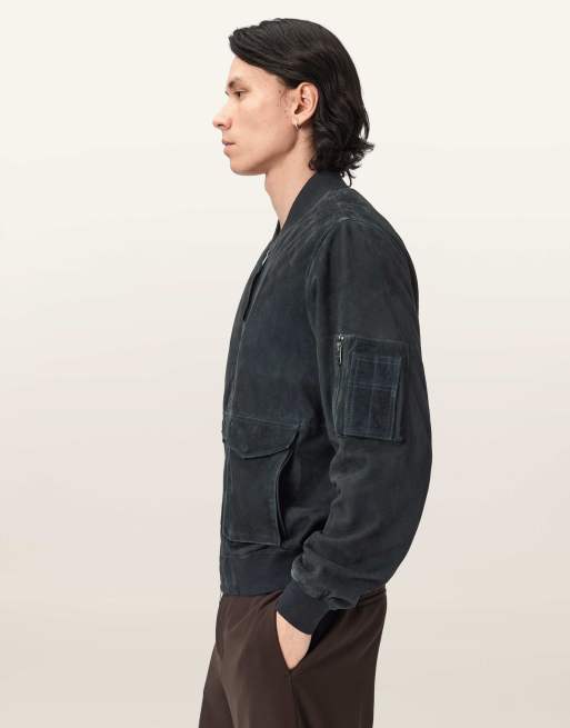 AllSaints – Rokko – Bomberjacke in Marineblau, 7 von 7