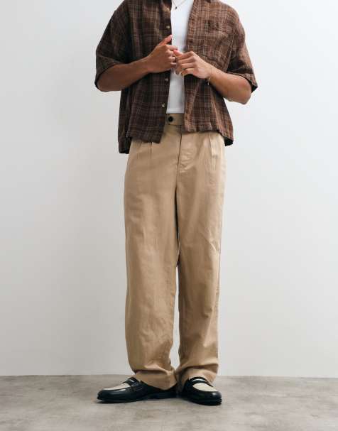 AllSaints Roland tailored trouser in beige