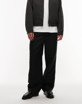 AllSaints Roland tailored pants in black faded black 38890₽