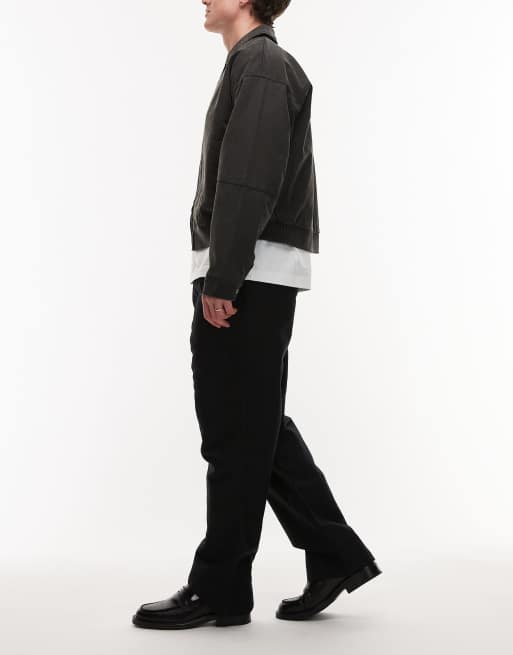 AllSaints Roland tailored pants in black, 3 of 5