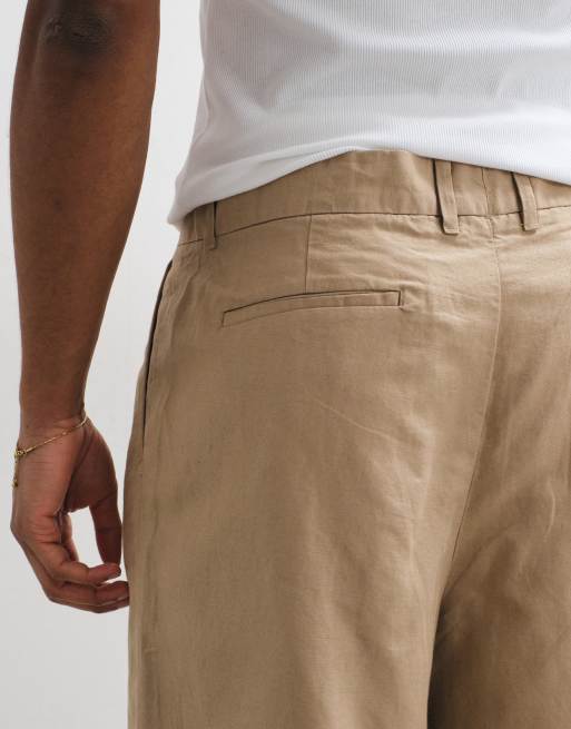 AllSaints Roland tailored trouser in beige, 4 of 5