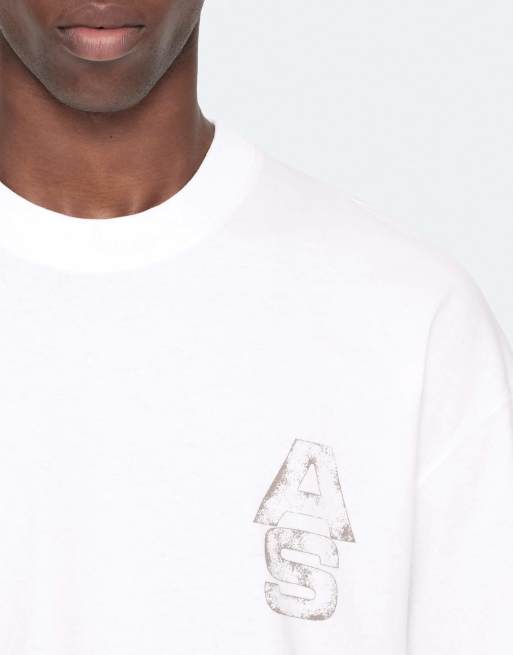 AllSaints Roller Kurzarmshirt mit Rundhalsausschnitt in Optikweiß, 5 von 6