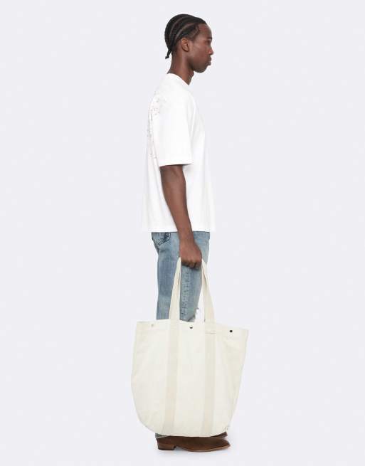 AllSaints Roller Kurzarmshirt mit Rundhalsausschnitt in Optikweiß, 6 von 6