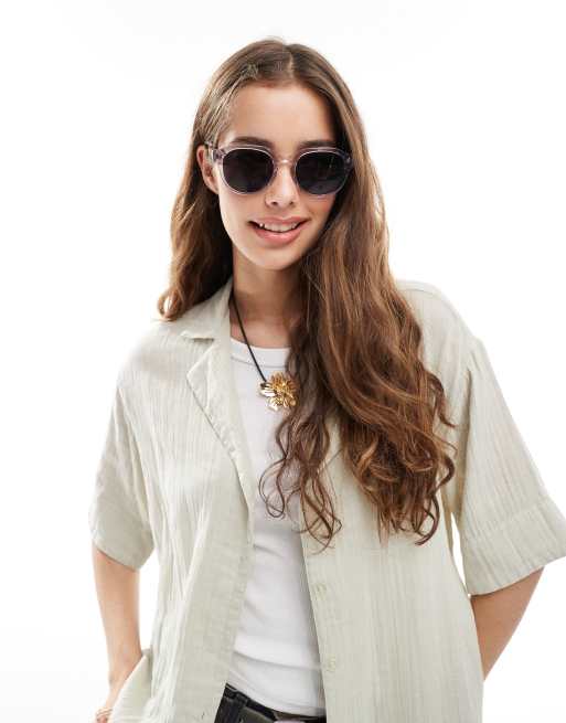 AllSaints Roman Sunglasses in grey | ASOS display picture 3
