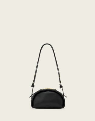 Rosalie Arc - Umhängetasche aus Leder in Schwarz Schwarz One Size