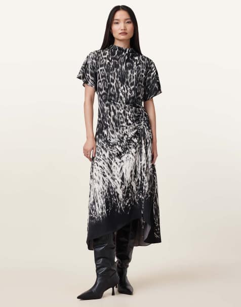 AllSaints – Rosie – Kleid in Harmony-Schwarz - view 1