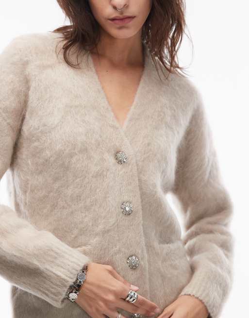 AllSaints – Rubi – Gräddvit kofta, 3 av 4