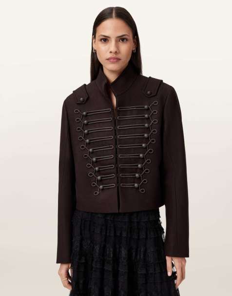 AllSaints – Rummy – Jacke in Ochsenblutrot - view 1