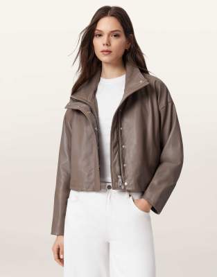 AllSaints - Ryder - Jacke in Mokkabraun-Brown