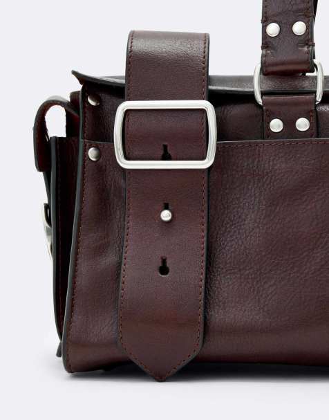 AllSaints sac clouté bordeaux - view 1