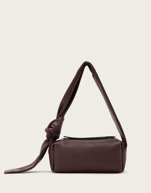 AllSaints sac porté épaule Effie à nœud bordeaux, 3 de 4
