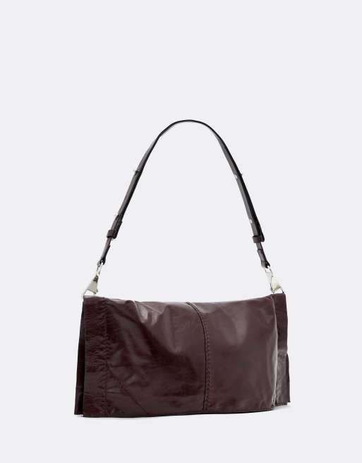 AllSaints sac porté épaule Lutece rouge bordeaux, 4 de 4