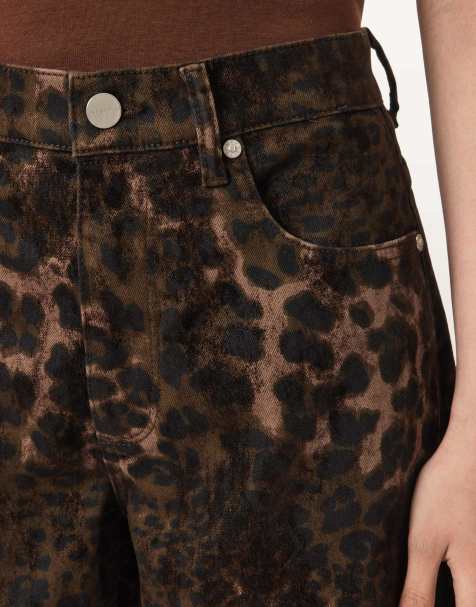 AllSaints – Sadie – Barrel-Jeans in Leppo-Braun - view 1