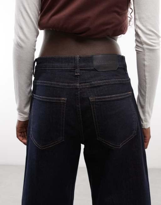 AllSaints Sadie barrel leg jeans i mörkblå tvätt, 5 av 5