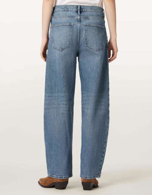 AllSaints Sadie jean à clous bleu indigo clair, 3 de 7