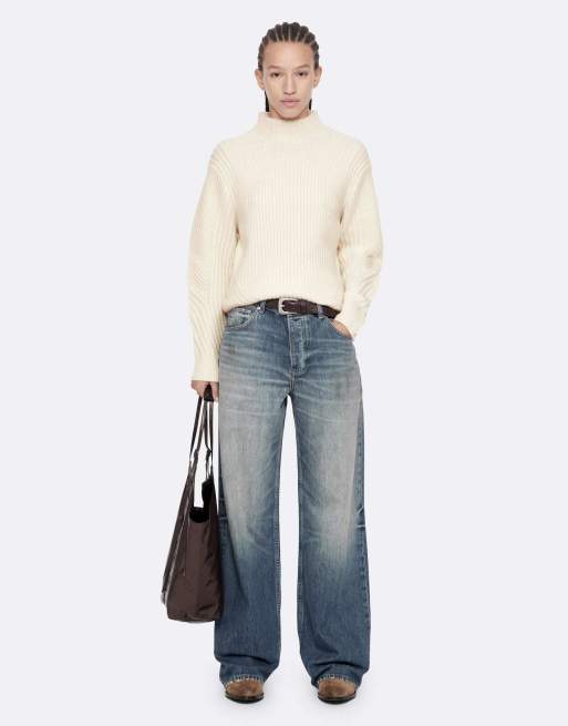 AllSaints Sadie pull blanc craie, 2 de 7