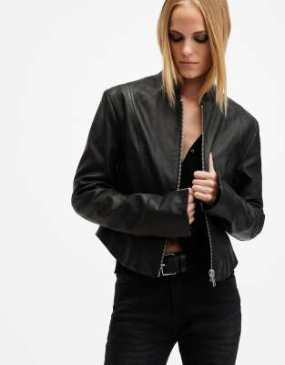 AllSaints - Sadler - Jacke in Schwarz