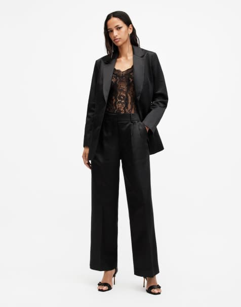 AllSaints Sae trousers in black - view 1