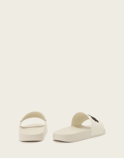 AllSaints - Saints & Sinners - Sliders bianche con cinturino e logo, 3 di 4