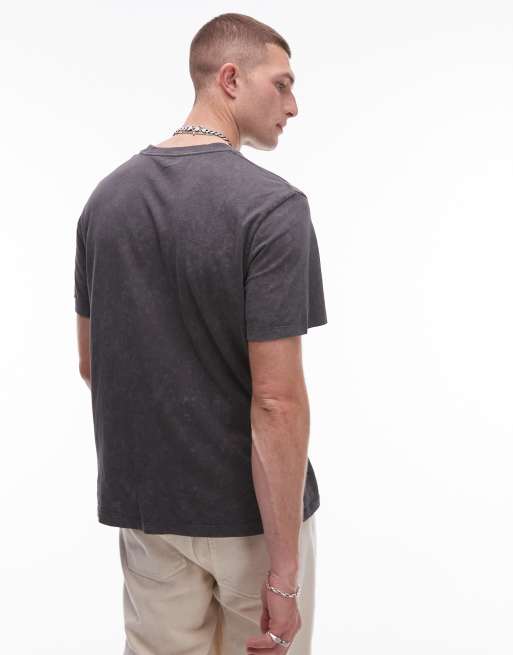 Allsaints – Saka – Svart, tvättad t-shirt, 2 av 4
