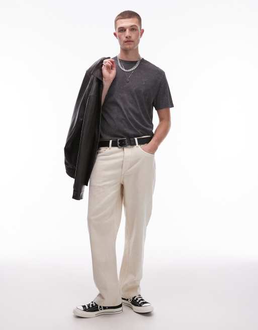 AllSaints - Saka - T-shirt in zwart met wassing, 4 van 4