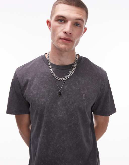 Allsaints - Saka - T-shirt - Noir délavé, 3 de 4