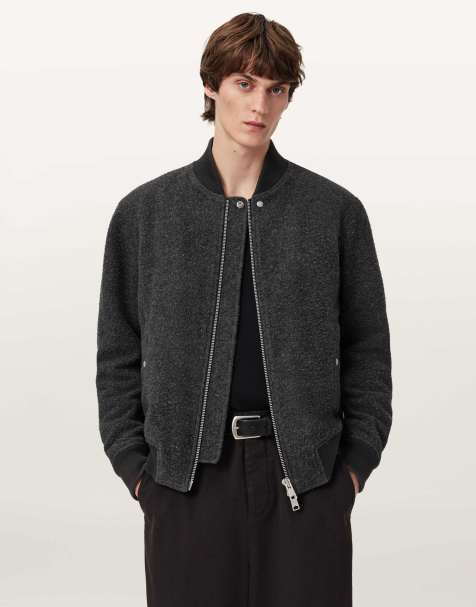 AllSaints – Saku – Bomberjacke in Anthrazit - view 1