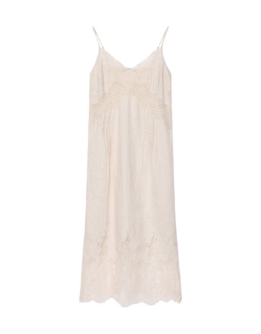 AllSaints - Samia - Vestido blanco champán, 2 de 6