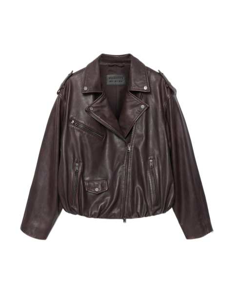 AllSaints - Samina - Blouson style motard - Rouge bordeaux - view 1