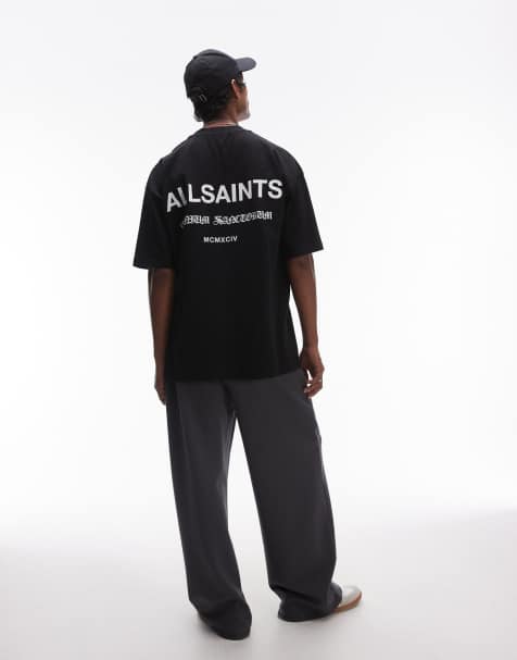 AllSaints Sanctum oversized t-shirt in black