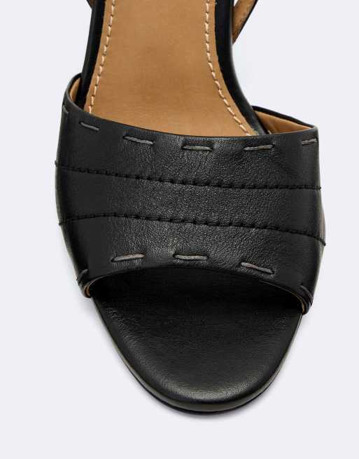AllSaints - sandalias Lila en negro, 3 de 4