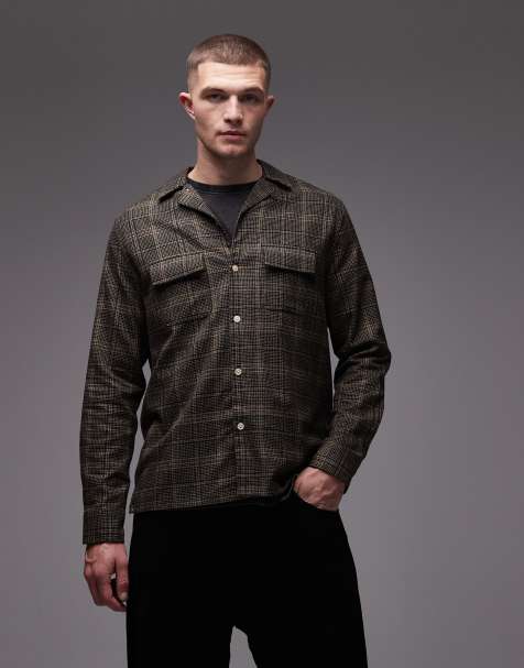 AllSaints - Saru - Camicia marrone a quadri - view 1