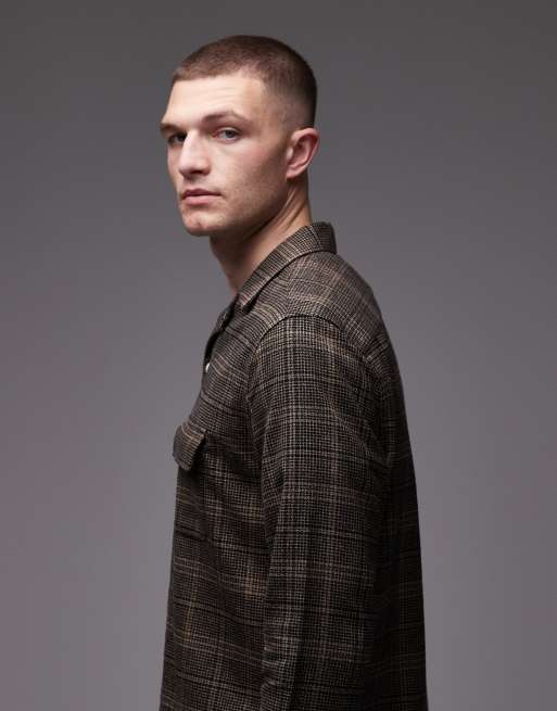 AllSaints - Saru - Camicia marrone a quadri, 4 di 5