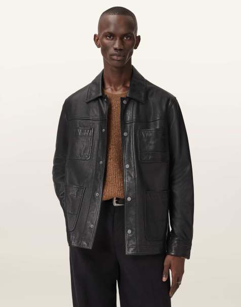 AllSaints – Saxon – Jacke in Schwarz - view 1