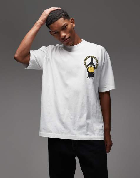 Allsaints Screwed graphic t-shirt in white 