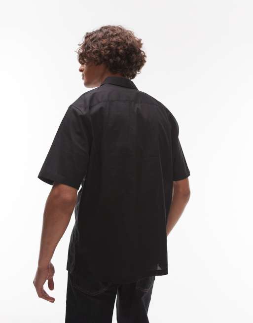 Allsaints Scripture shirt in faded black - BLACK, 4 of 4