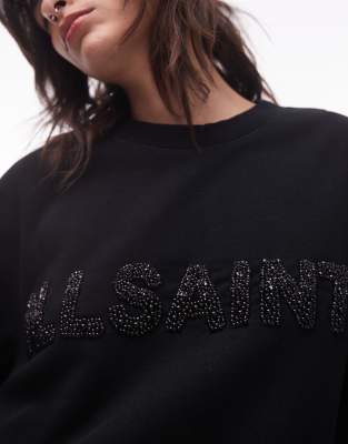 Allsaints Pearl Separo Sequin Sweatshirt