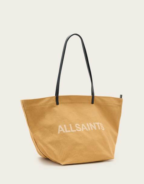 AllSaints – Serafina – Tragetasche aus Canvas in Palisaden-Hellbraun - view 1