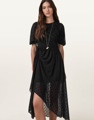 AllSaints - Serene - Kleid in Schwarz