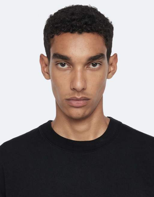 AllSaints Shadow Kurzarmshirt mit Rundhalsausschnitt in verwaschenem Schwarz, 3 von 6