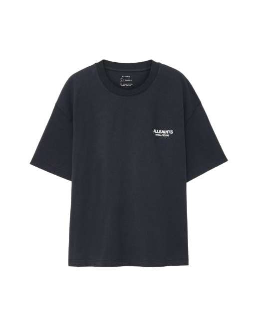 AllSaints Shadow manches courtes col rond bleu marine, 7 de 7