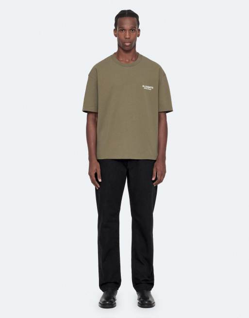 AllSaints Shadow t-shirt à manches courtes en kaki délavé, 2 de 6