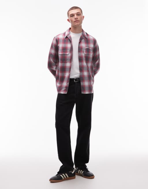 Allsaints - Shams - Chemise manches longues à carreaux - Rouge, 2 de 5