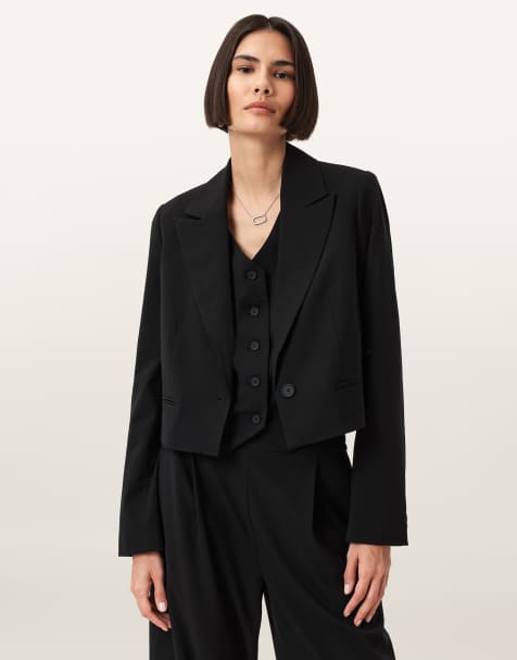 AllSaints – Shores Tri – Blazer in Schwarz - view 1