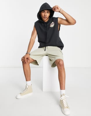 allsaints sleeveless hoodie