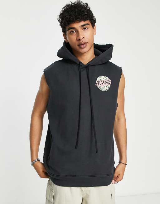 All saints sleeveless hoodie new arrivals